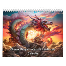 Chama Celestial – Dragões Chineses em Paisagens Sa