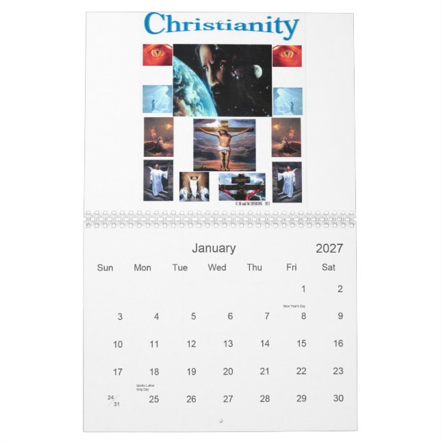 Calendário Chamador cristão (Jan 2027)