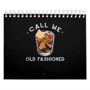 Calendário Chame-me de coquetel Bebendo Uísque Movido