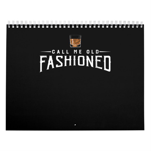 Calendário Chame-me de Whiskey velho (Capa)