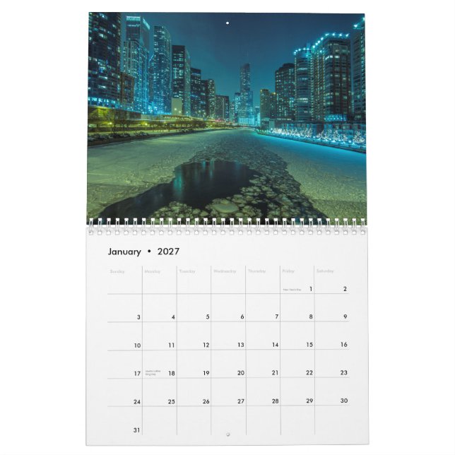 Calendário Chicago 2015 (Jan 2027)