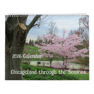 Calendário Chicagoland através das Estações 2026