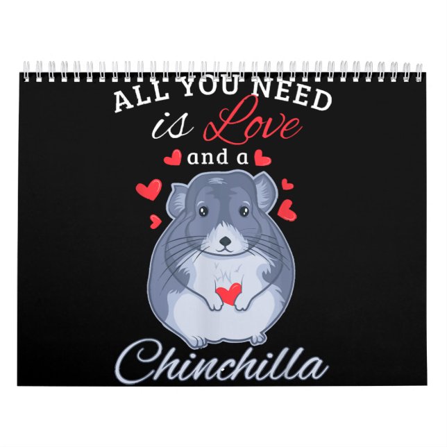 Calendário Chinchilla Presente Engraçado Dono do Amante de os (Capa)