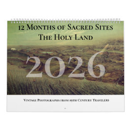 Calendário Christian Holy Land Bible Scenes Family Calendar