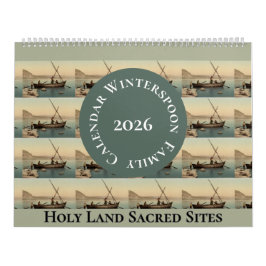 Calendário Christian Religious Holy Land Vintage Photo