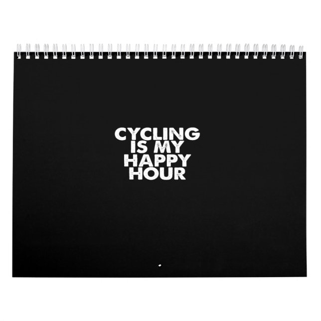 Calendário ciclismo é minha hora feliz (Capa)