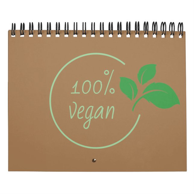 Calendário Cien por ciento vegano | One hundred percent vegan (Capa)