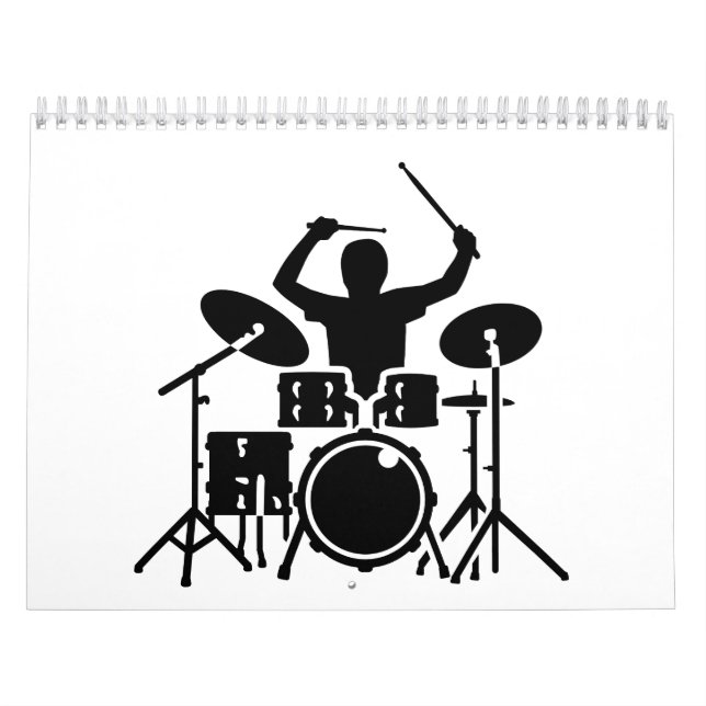 Calendário Cilindros do baterista da banda (Capa)