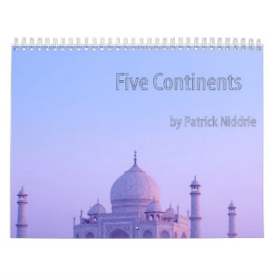 Calendário Cinco continentes por Patrick Niddrie