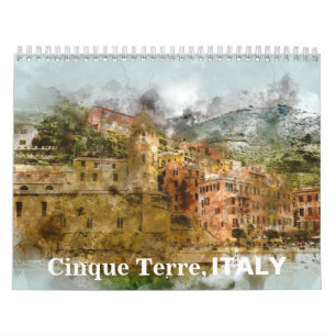 Calendário Cinque Terre Itália 2027 Turismo Férias