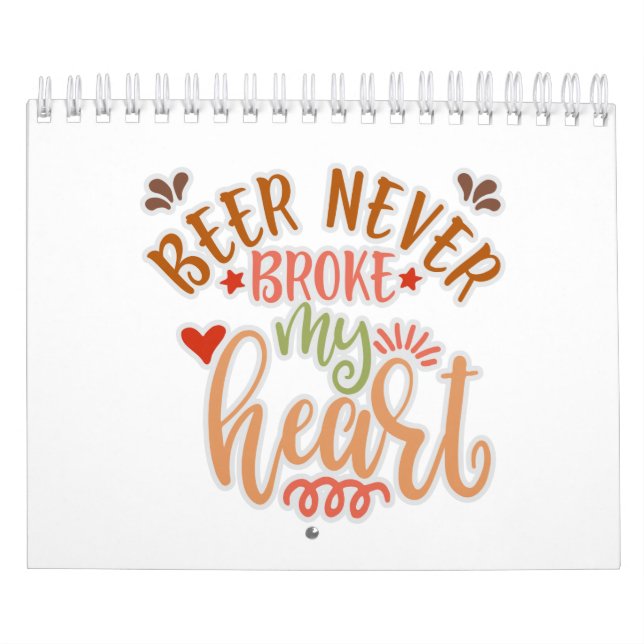 Calendário Citação Engraçada Para Amantes De Cerveja (Capa)