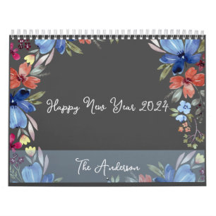 CALENDÁRIO CITAÇÃO MOTIVATIVA FOTOS FAMILIARES DESIGN FLO