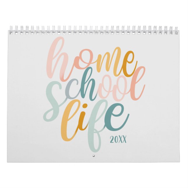 Calendário Citações Bonito da Vida Útil do Homeschool alt 202 (Capa)
