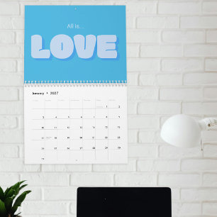 Calendário Citações Coloridas e Inspiradoras de Tipografia pa