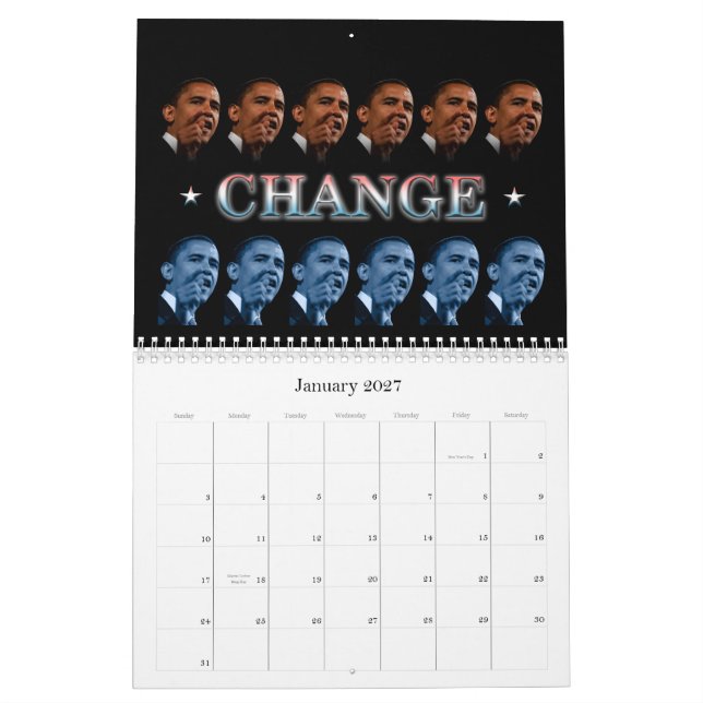 Calendário Citações de Obama - personalizadas (Jan 2027)