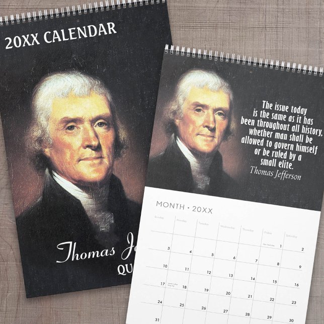 Calendário Citações de Thomas Jefferson (Quote Calendar)