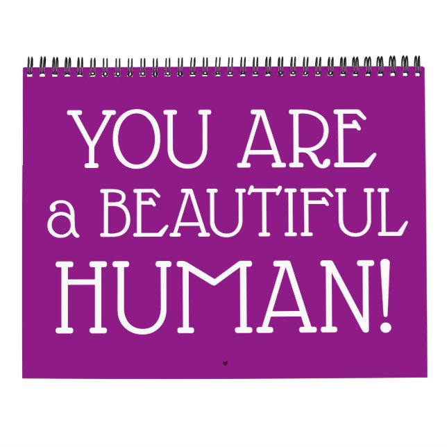 Calendário Citações inspiradas inspiradores bonitas (Verso)