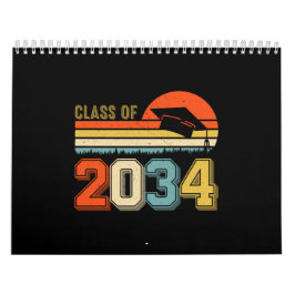 Calendário Classe De 2034 Cresce Com A Vintagem Do Formando P