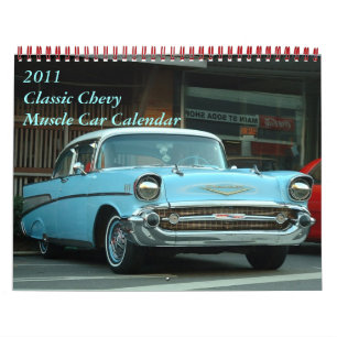 Calendário Clássico Do Carro Muscular De Chevy 2