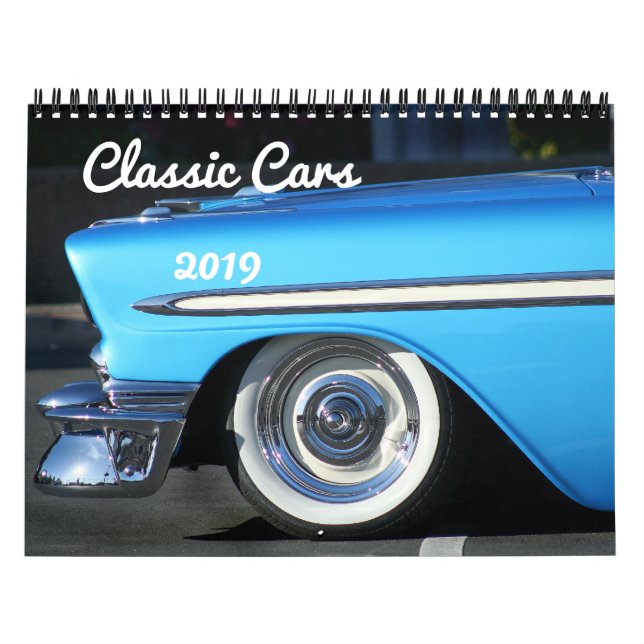 Calendário clássico dos carros 2019 (Capa)