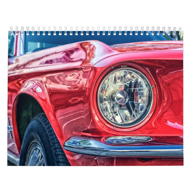 Calendário Clássico dos Carros 2026 (Capa)