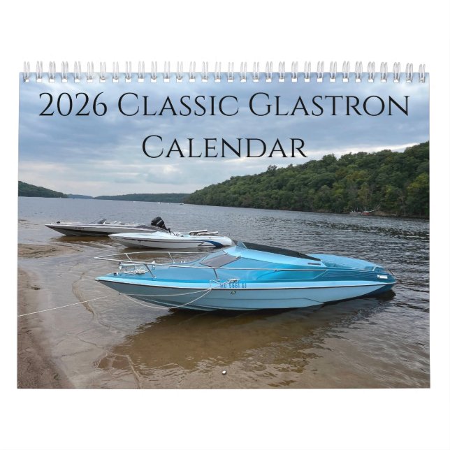 Calendário Clássico Glastron 2026 (Capa)