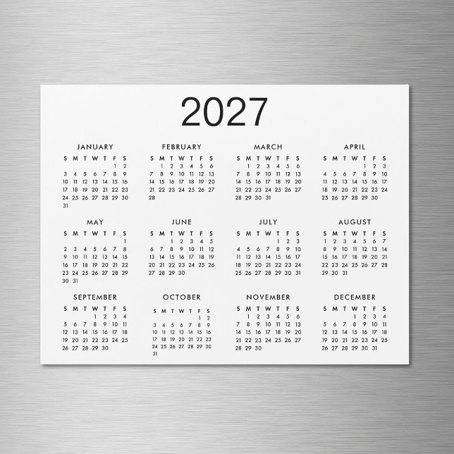 Calendário Clássico Preto e Branco 2025 (Criador carregado)
