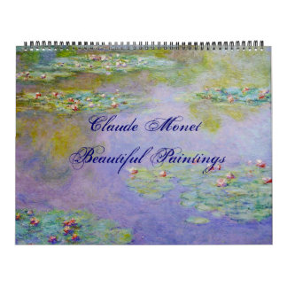 Calendário Claude Monet Linda Banda de Belas Artes Cênicas