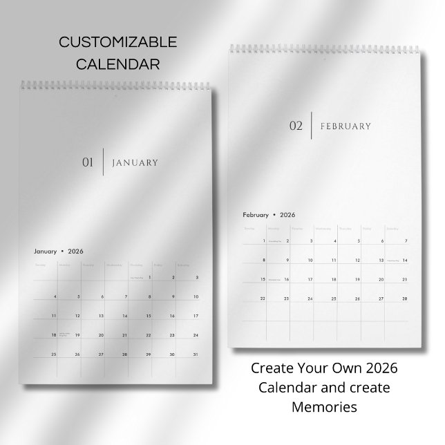 Calendário Clean Elegant Layout (Criador carregado)
