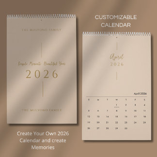 Calendário Clean Elegant Layout