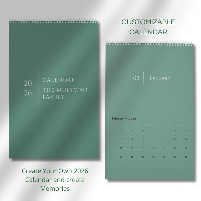 Calendário Clean Elegant Layout (Criador carregado)
