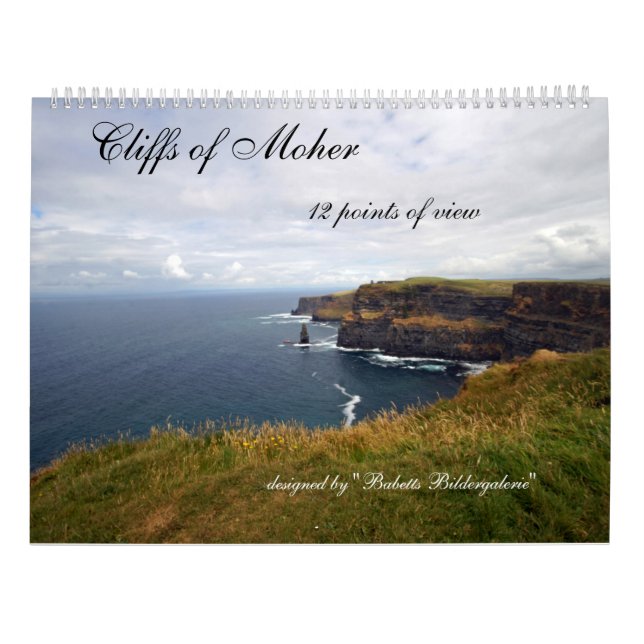 Calendário Cliffs of Moher    12 points of view (Verso)