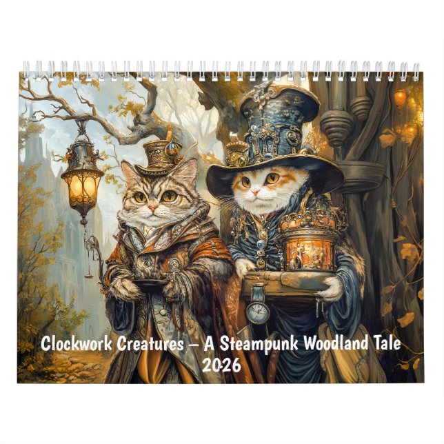 Calendário Clockwork Creatures – A Steampunk Woodland Tale 20 (Capa)