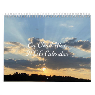 Calendário Cloud Nine 2026 de 12 meses