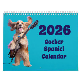 Calendário Cocker Spaniel Calendar