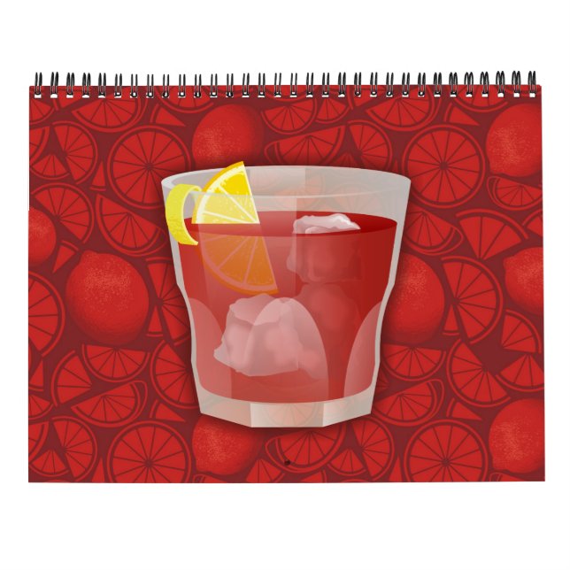 Calendário cocktail americano (Verso)