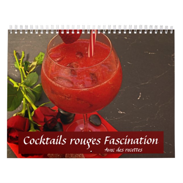 Calendário Cocktails rouges Fascination (Capa)