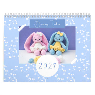 Calendário Coelhinhos de Crochê Caprichosos de 2027 com Padrã