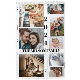 Calendário colagem de fotos