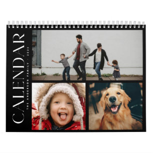 Calendário Colagem de Fotos da Família Mínima Moderna 3