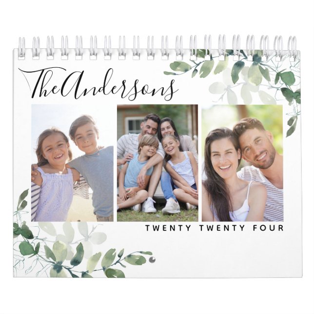 Calendário Colagem de Fotos Eucalyptus (Capa)