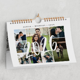 Calendário Colagem de fotos moderno crie seu próprio modelo