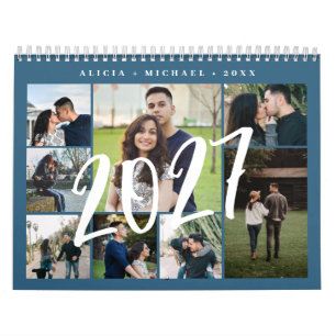 Calendário Colagem de fotos moderno crie seu próprio modelo