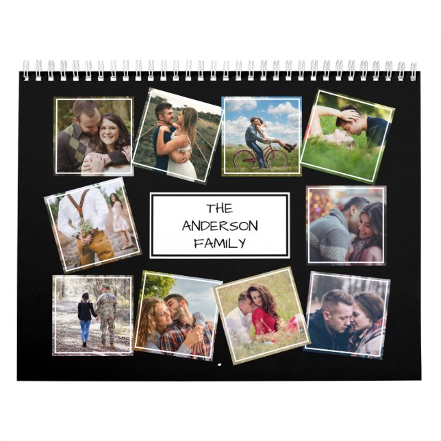 Calendário Colagem de Fotos Personalizada (Capa)