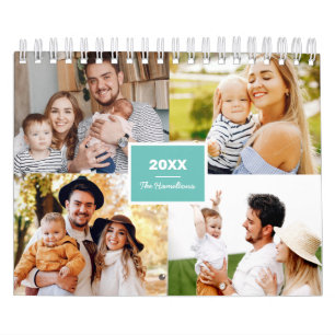 Calendário Colagem de Fotos Simples Família 2022