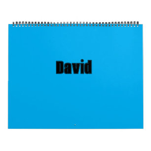 Calendário Colagem de Nome Personalizado Fonte Esportiva Pers