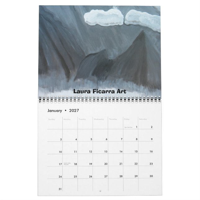 Calendário Coleção de Água (Jan 2027)