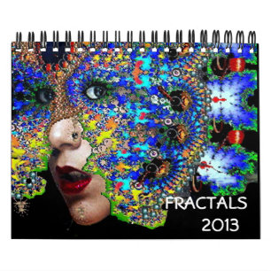 CALENDÁRIO COLEÇÃO DE ARTE FRACTAL DE 2017