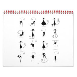 Calendário Coleção de gatos pretos