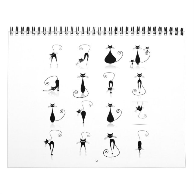 Calendário Coleção de gatos pretos (Capa)